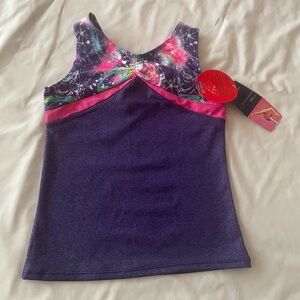 NWT! Kids’ Freestyle Danskin Fitted Tank Top, Sz 6/6X